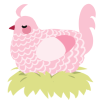 (unnamed), a rose chicken with a lace pattern