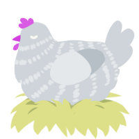 A mist chicken with a bar pattern