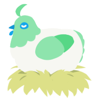 Febreze, a white and spring chicken with a head pattern