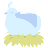 The Mist, a grey and sable chicken