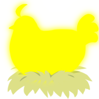 PeePee Boy, a black chicken