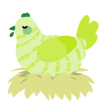 Napa Cabbage, a apple and lime chicken with a bar pattern
