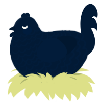 tumblr 1, a tumblr chicken with a lace pattern