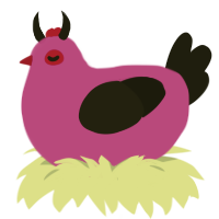 hmmm dont care, a violet and black chicken
