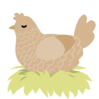 beige 1, a beige chicken with a lace pattern
