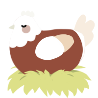 A russet and cream chicken with a head pattern
