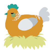 (unnamed), a orange and mist chicken with a neck-band pattern
