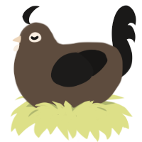 (unnamed), a bark and sable chicken