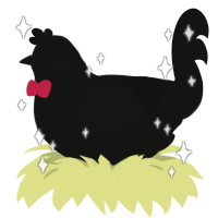 vanta sanchez, a black chicken with a bar pattern