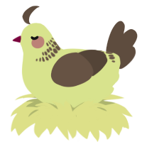 Mint-Choco Ice Cream, a lemon and bark chicken with a neck-band pattern