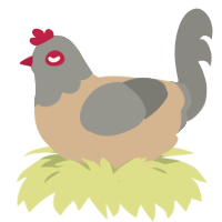 (unnamed), a beige and ash chicken with a head pattern