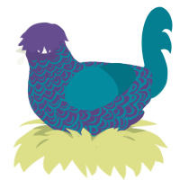 Seawave, a overcast and sea chicken with a double-lace pattern