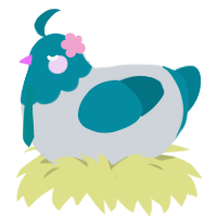 Hatsune Miku, a mist and sea chicken with a head pattern