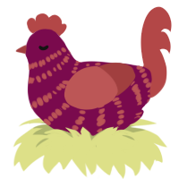 (unnamed), a wine and red chicken with a bar pattern