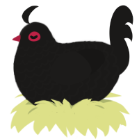 (unnamed), a sable chicken with a lace pattern