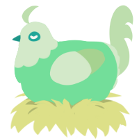 (unnamed), a spring and gluppy chicken with a head pattern