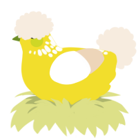Spice Rack, a yellow and cream chicken with a neck-speckle pattern