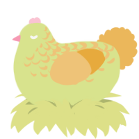 A lemon and honey chicken with a half-lace pattern