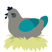 (unnamed), a ash and teal chicken