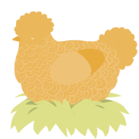 Honey, a honey chicken with a double-lace pattern