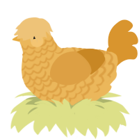 A honey and orange chicken with a lace pattern
