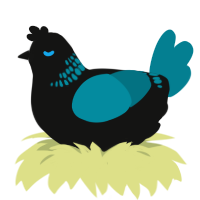 Black Rock Shooter, a black and sea chicken with a neck-band pattern
