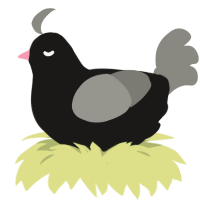 A sable and ash chicken