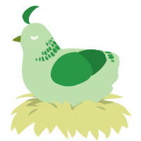 Pepo, a gluppy and viridian chicken with a neck-band pattern