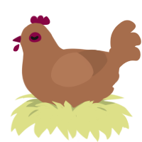(unnamed), a brown chicken