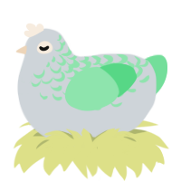 (unnamed), a mist and spring chicken with a half-lace pattern