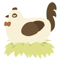 Coffee Bean, a cream and bark chicken