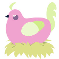 A pink and apple chicken