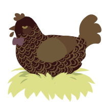 Ms Oil Spill, a tumblr and sea chicken with a double-lace pattern