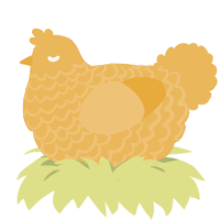 A honey chicken with a lace pattern