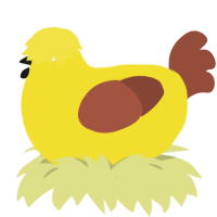 A yellow and russet chicken