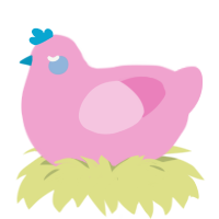 unnamed, a pink chicken