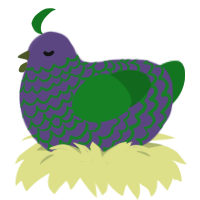 A overcast and leaf chicken with a lace pattern