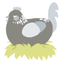 (unnamed), a ash and mist chicken with a neck-speckle pattern