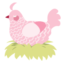 Pink Milk, a rose chicken with a lace pattern