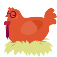 Vermilion, a vermilion chicken