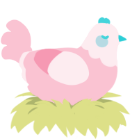 Amore, a rose chicken with a head pattern