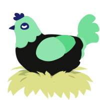 (unnamed), a black and spring chicken with a head pattern