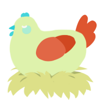A apple and vermilion chicken