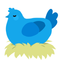 Twitter Peak, a sky and sapphire chicken