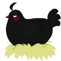 Jane Eyre, a black chicken