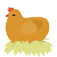 A orange chicken