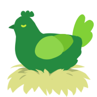 A viridian and grass chicken