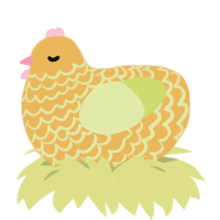 A honey and lemon chicken with a lace pattern