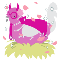 A viridian and sable chicken with a half-bar pattern