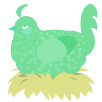 A spring chicken with a speckle pattern